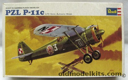 Revell 1/72 PZL P-11C, H647 plastic model kit